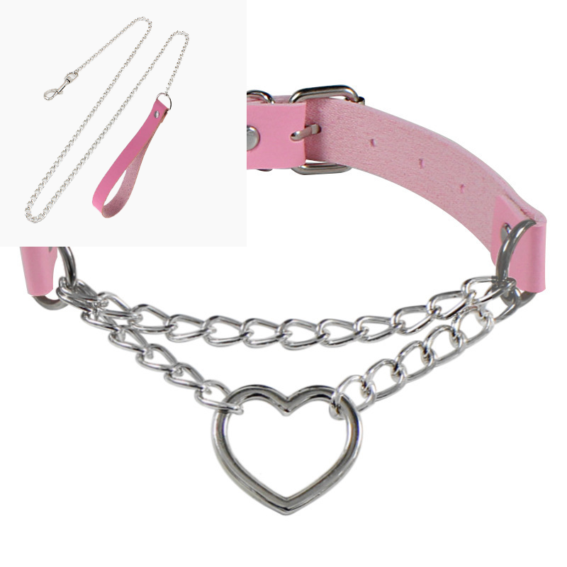 Hjerteformet tilbehør halskjede
