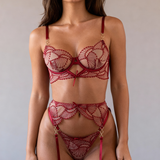 Fire-dels sett – Saphia Rød