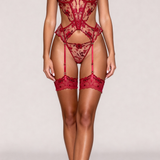 Dameundertøy-sett tre deler - MIRAGE Rød