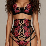 Spitzen-sett i fire deler - DISTANCE