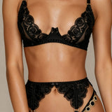 Firedelt undertøysett med lårbånd - ADAGIO